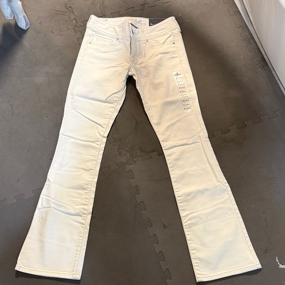 American Eagle Outfitters Original Boot jeans  in white